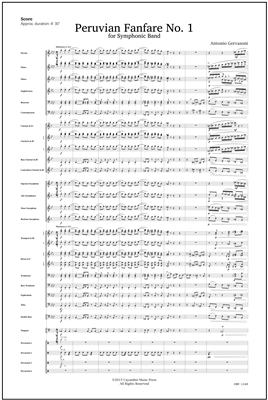 Peruvian Fanfare No. 1, by Antonio Gervasoni